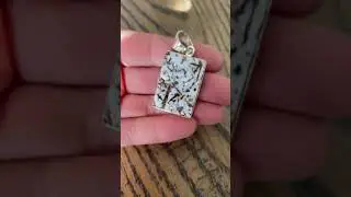 Raw Russian Astrophyllite Pendant ~$89