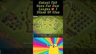 CUTEST TH9 BASE for NEW LEAGUE 💖 | Clash of Clan#shots #memes #gaming #clashofclans#shortvideo