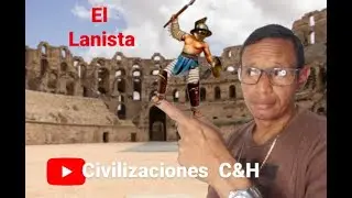 Lanista romano y sus gladiadores.