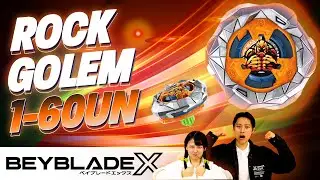 BEYBLADE X | Découvrez ROCK GOLEM 1-60UN : La Forteresse Défensive Inébranlable de la UX Line !