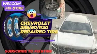 Chevrolet car repair tire patch and tire size is 285/50/20