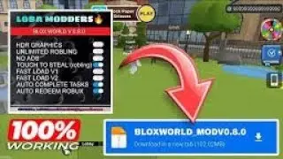 Blox World Mod! Unlimited Robling No Ads | Media Fire 100% working #bloxworld