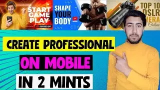 How To Make Thumbnail For Youtube Videos in 2023 || Youtube Banner || Channel Logo
