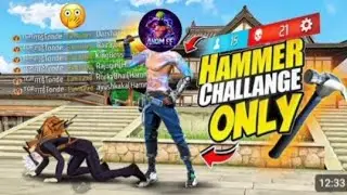 Only Hammer Challenge in Free Fire MAX! 😱 Can we survive?