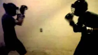 Self Defense Hawaii Light Sparring Boxing Session 091311 - Luke vs Keli'i  Round 2