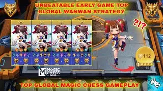 NEW BUFFED WANWAN IS OVERPOWERED - BEST SYNERGY COMBO - MAGIC CHESS GO GO