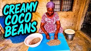 HOW TO  PREPARE CREAMY COCONUT BEANS AND SERVE WITH RICE.