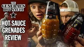 Our Mouths EXPLODED From These HOT SAUCE GRENADES! WOW!