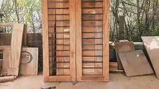 Making a main vascol pure Teak wood@Vamshi2211 french window making