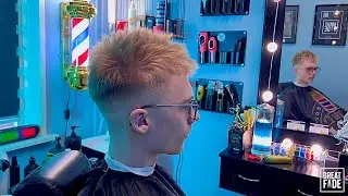 Mid Fade with Fluffy hair styling | Groningen Barbershop 💈🇳🇱