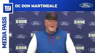 Don Martindale on Darnay Holmes: 'I love his toughness' | New York Giants