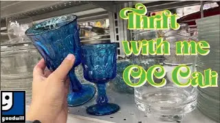 GOODWILL OC California thrift shop with me for awesome vintage home decor and useful items