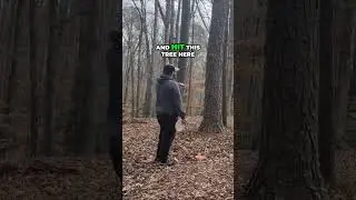 Disc Golf close Call with a Tree! #fail #discgolf #zone #challenge