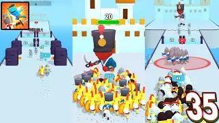 Best Decision For Troops to Defeat The Enemy || Crowd Fight 3D || Levels 341-350 || EP-35 || 🥷🏻🔥
