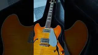 Moku Custom Guitars - Shine (Bo-El) ES335 SHM-907 TA &ndash; Amber/Honey Burst Finish (Made in Korea)