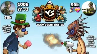 MR.HCR2 TEAM vs VOKOPE YT TEAM 👀💪 WHO WILL WIN IN TEAM EVENT BATTLE?? - Hill Climb Racing 2