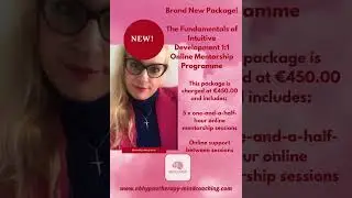 Brand new release: online intuitive development 1:1 mentorship programme