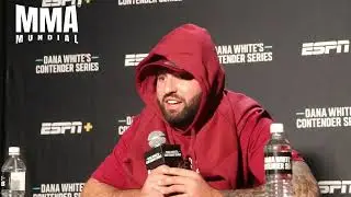 Josh Hokit Reacts to UFC Contract After TKO Win on DWCS | Post-Fight Press Conference