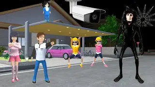 Yuta Mio Panik CCTV Merekam HANTU TOR MONITOR Di Depan Rumah 😱| Sakura School Simulator