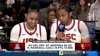 JuJu Watkins Post Game Interview After Pac-12 Tournament Win, #2 USC Trojans vs Arizona Wildcats