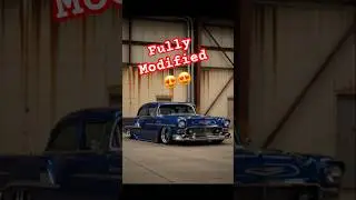 55 CHEVY REIMAGINED! 🔥 Widebody Bel Air Custom Build 😍💙 #edit #classiccars #shorts