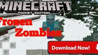 How to Download Frozen Zombies Mod in Minecraft PE || By Blackdart Gaming || Frozen Zombies in Mcpe