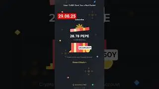 Binance red packet air drops #binance #red envelope #rewards #gift #pepecoin