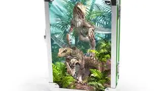 Vaultz Locking Supply Box, 3D Velociraptor- VZ03784