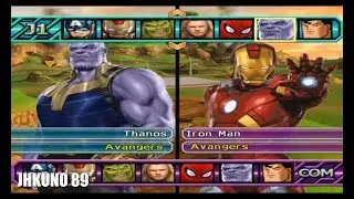 *avengers* THANOS TEAM vs IRON MAN TEAM | DRAGON BALL Z BUDOKAI TENKAICHI 3