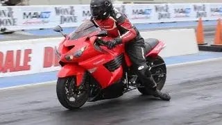 ZX14 1/8 Mile Drag Racing - ...Still Learning To Drive!