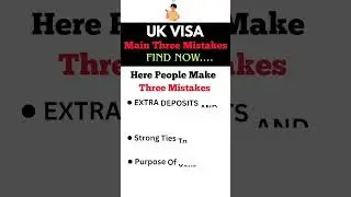 3 Common Mistakes People Make in UK Visitor Visa | Avoid UK Visa Rejection 2025