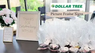 Dollar Tree Picture Frames-Super Simple DIY Bridal Shower/Wedding Signs.