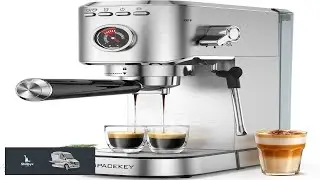 Spacekey Espresso Machine 20 Bar 1350W Expresso Coffee Machines with Milk Frother