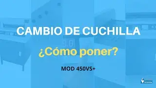 Cómo cambiar una cuchilla (PONER) / Guillotina eléctrica modelo 45-48cms