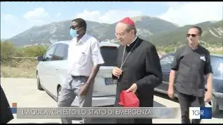 Il Cardinale Petrocchi in visita alle zone colpite dagli incendi