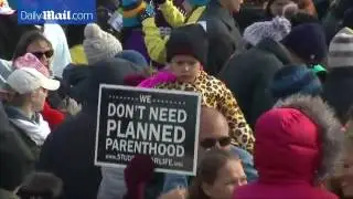 Scenes from annual March for Life rally in Washington DC