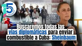 México enviará alimento para el pueblo CUBANO, confirma Sheinbaum en medio de presiones arancelarias