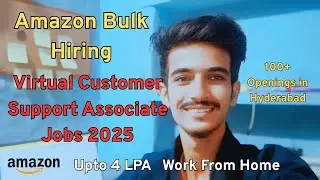 Amazon virtual customer support associate role hiring | amazon job updates | VCS Role Amazon