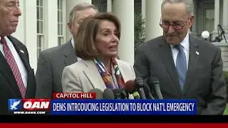 Democrats introducing legislation to block National Emergency