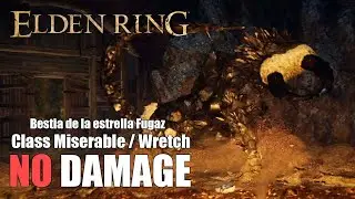 Elden Ring - Bestia de la estrella Fugaz (Fallingstar Beast) Class Miserable /Wretch No Damage lvl 1
