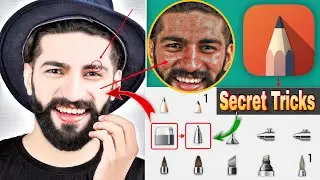 Hard Smooth Photo Editing Secret Tracks | Autodesk Sketchbook Face Smooth Editing
