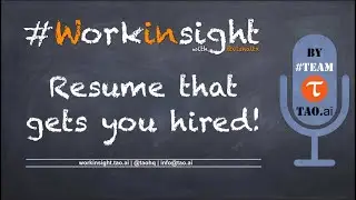 Building Resume that gets you hired!