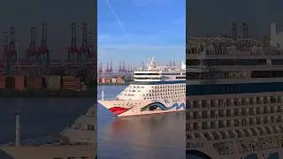 AIDAluna arrives in Hamburg - First call of 2025 ✨✨ #hamburg #cruise @AIDA