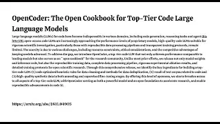 OpenCoder: The Open Cookbook for Top-Tier Code Large Language Models