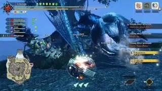 Large Gold Crown Nargacuga vs. Anjanath Turf War - Monster Hunter: Rise Sunbreak