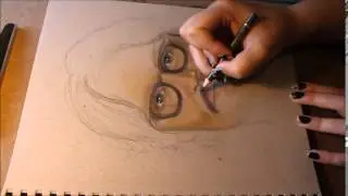 Johnny Depp speed drawing.