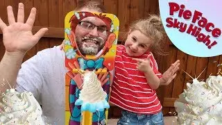 Pie in the face | PIE FACE SKY HIGH! | fun family play time with Livy Vision