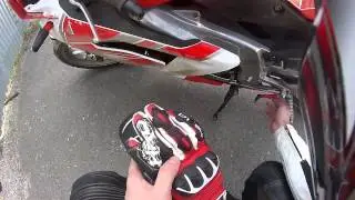 Aprilia RS 125: Падение мотоцикла. Типичная ошибка новичка...