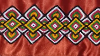 رشم وخياطة موتيف القرقاري روعة.        motif  gargari