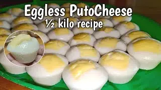 &frac12; kilo Eggless PutoCheese recipe | kakanin recipe | Maila Gabia
